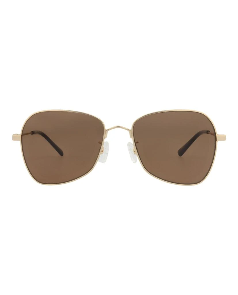 Alexander McQueen Square-Frame Metal Sunglasses