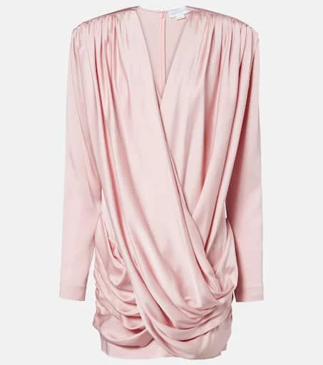 Stella McCartney Draped crêpe satin minidress 1
