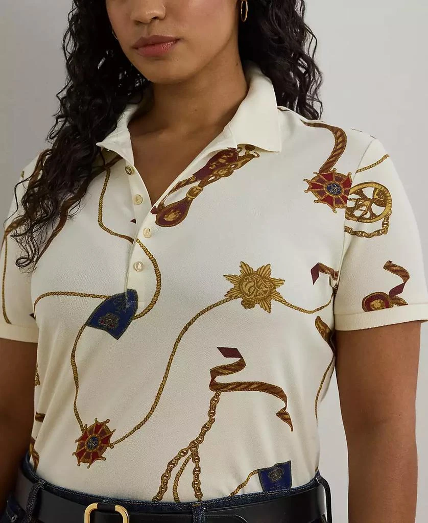 Ralph Lauren Plus Size Printed Polo Shirt 4