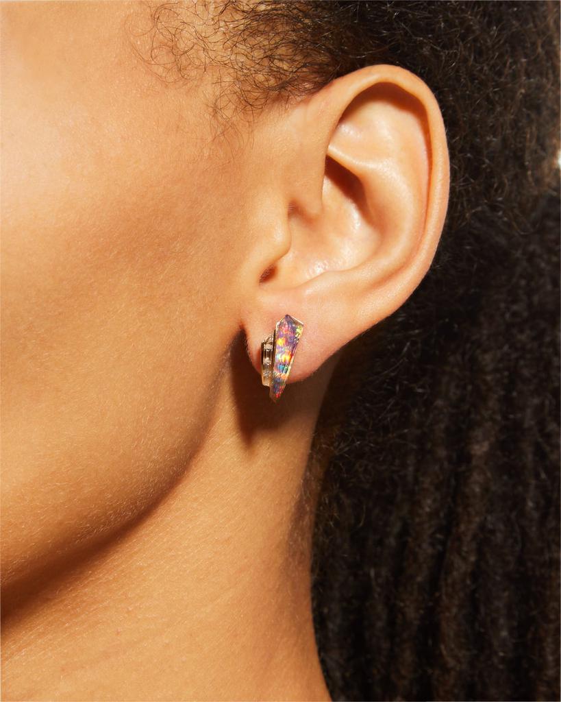 Stephen Webster Slimline Cuff Earrings with Fire Opalescent Quartz