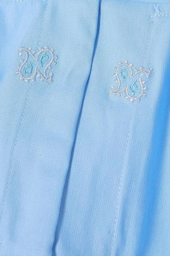 Miaou Jane cropped embroidered cotton-blend top 4