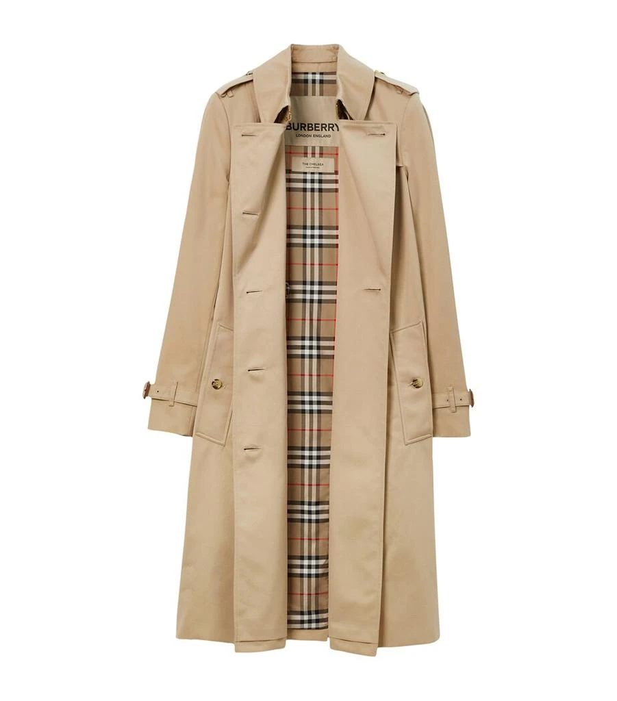 Burberry Gabardine Chelsea Long Trench Coat 2