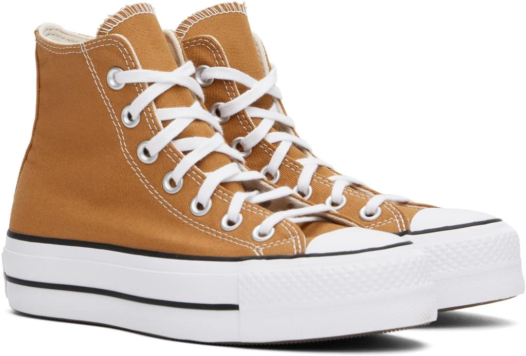 Converse Brown Chuck Taylor All Star Lift Platform High Top Sneakers 4
