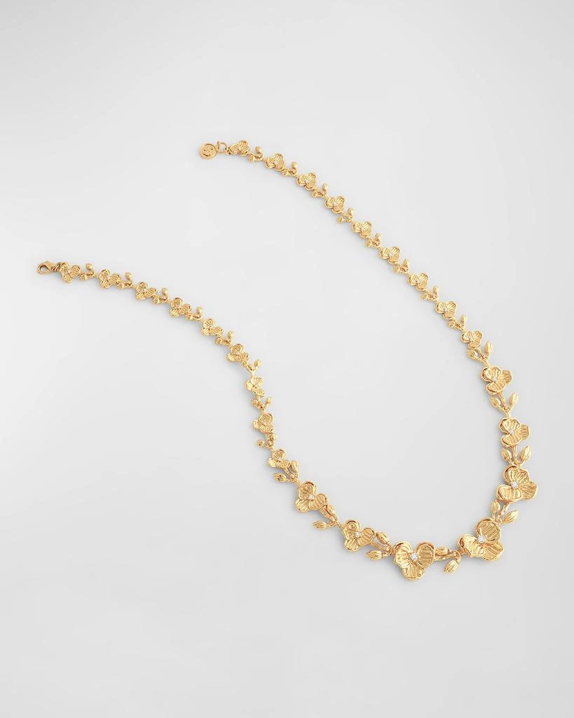 Anabel Aram Jewelry Orchid Link Necklace 3