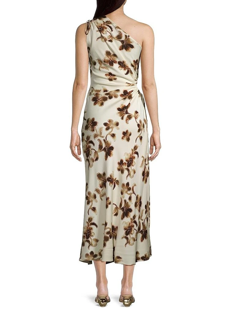 Bec & Bridge Pauline Blurred Floral One-Shoulder Midi-Dress 5