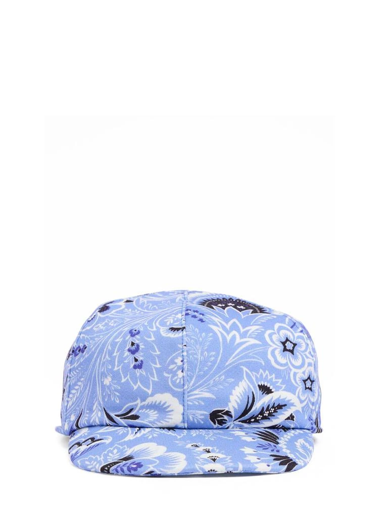 ETRO Printed Cotton Poplin Baseball Hat 1