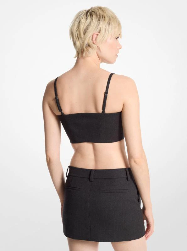 Michael Kors Stretch Wool Blend Bustier Top 2