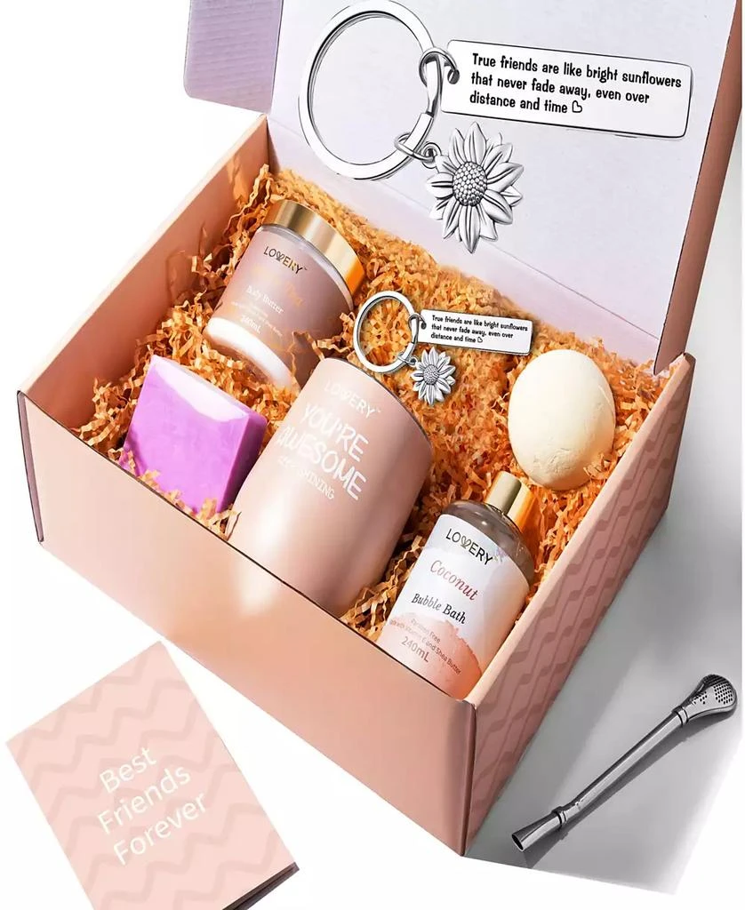 Lovery Best Friend Gifts Bath and Body Kit Handmade Beauty Personal Care Gift Set, 8 Piece 1