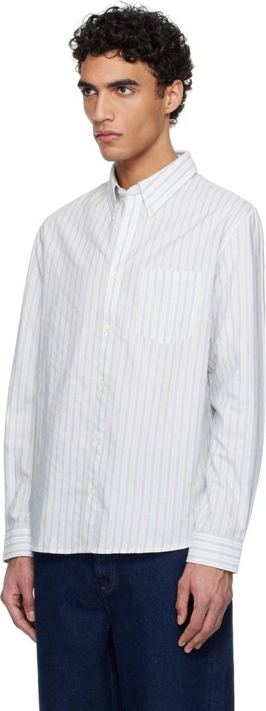 A.P.C. White Edouard Brodée Shirt 4