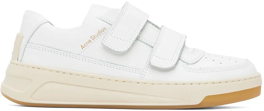 Acne Studios White Velcro Strap Sneakers 1