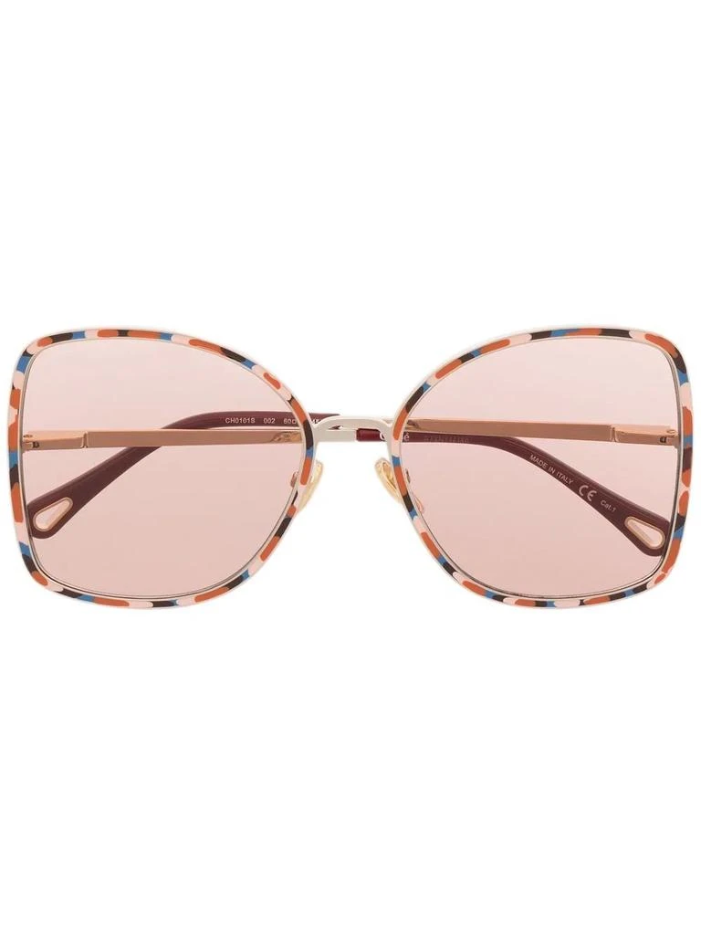 Chloé oversize-frame sunglasses - women - Sunglasses - Free  display picture 3