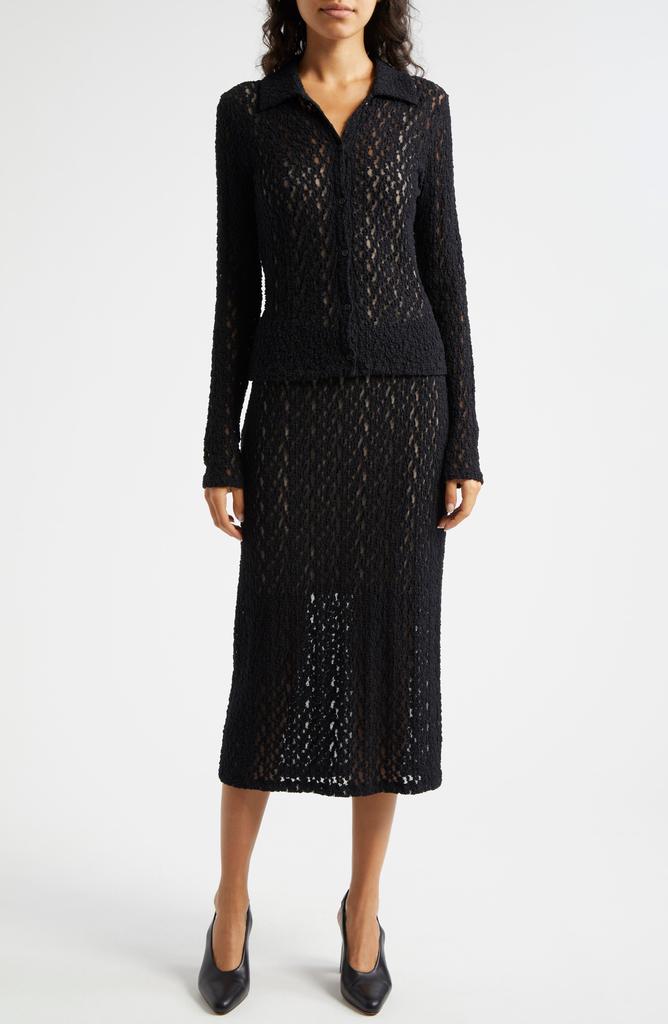 Vince Floral Lace Skirt