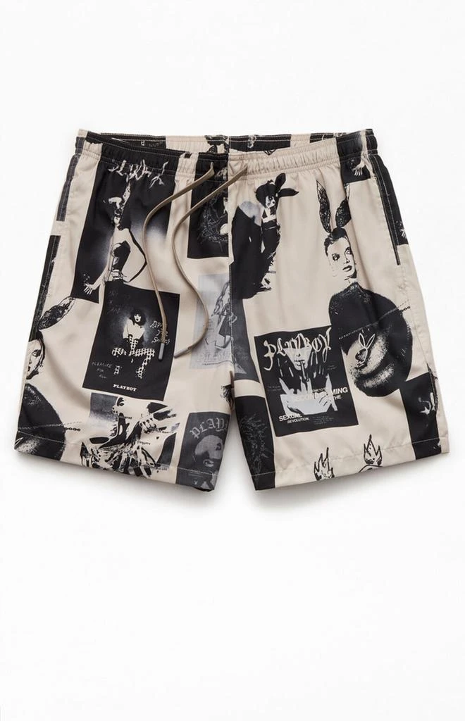 Playboy By PacSun Dive 6" Swim Trunks 1