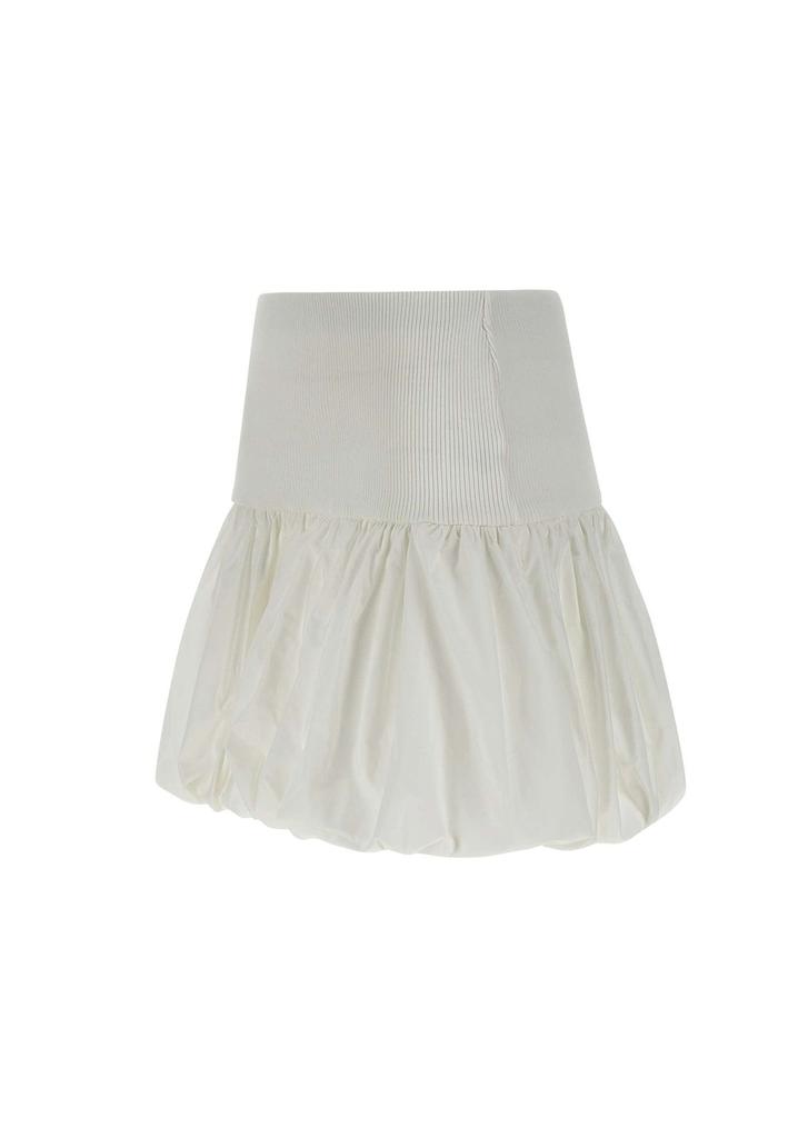 ANDREA ADAMO Andrea Adamo Ribbed Waist Flared Skirt