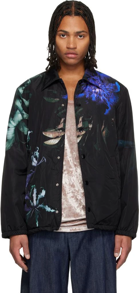 Dries Van Noten Black Printed Jacket 1