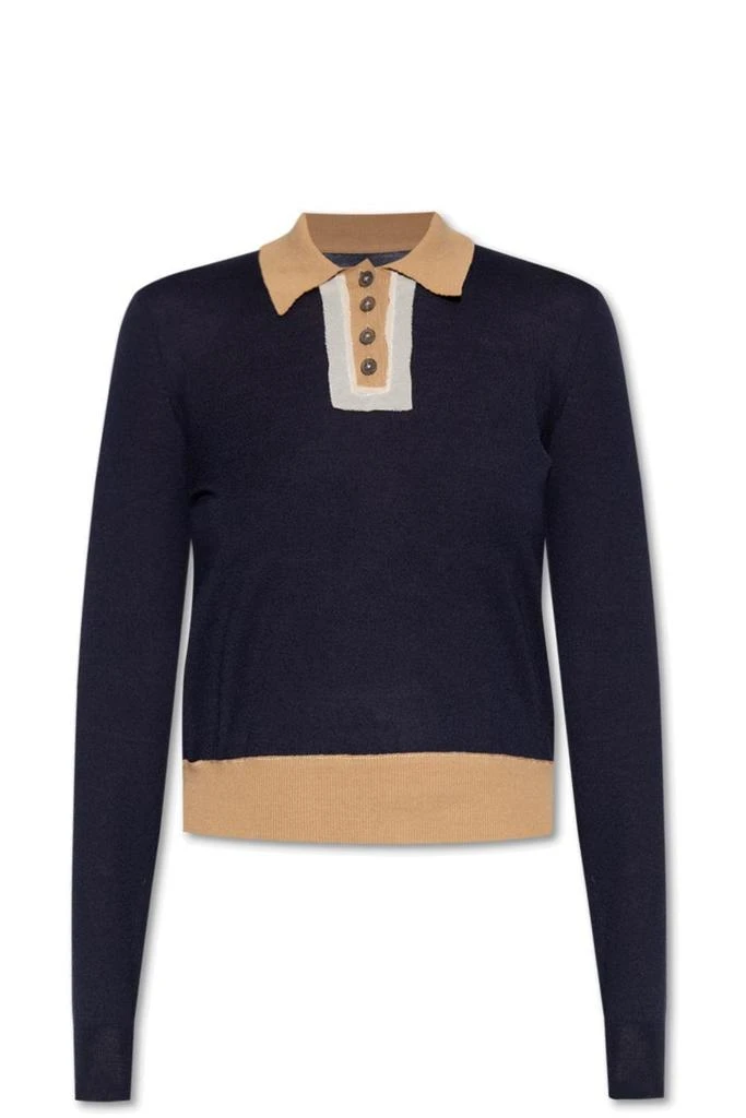 MAISON MARGIELA Maison Margiela Colour-Block Buttoned Polo Shirt 1