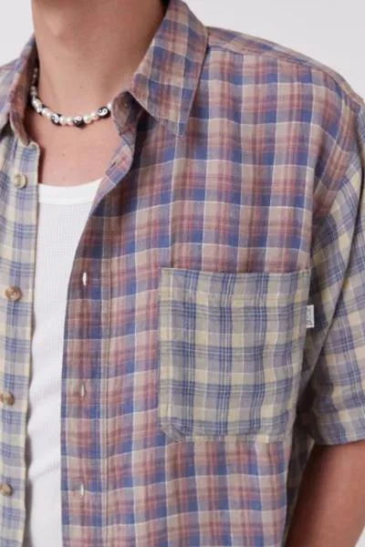 Barney Cools Barney Cools Linen Plaid Short Sleeve Shirt 2