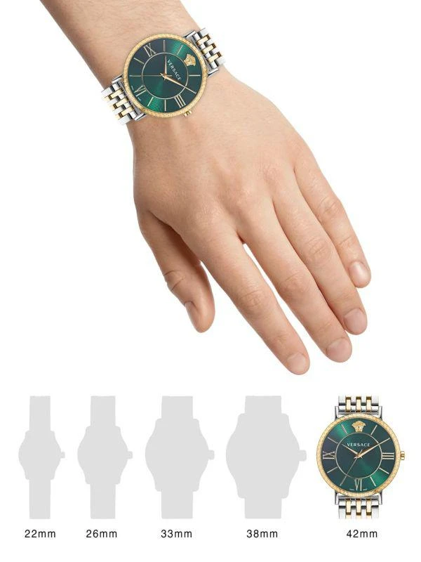 Versace V-Eternal Two-Tone Stainless Steel Bracelet Watch/42MM 2