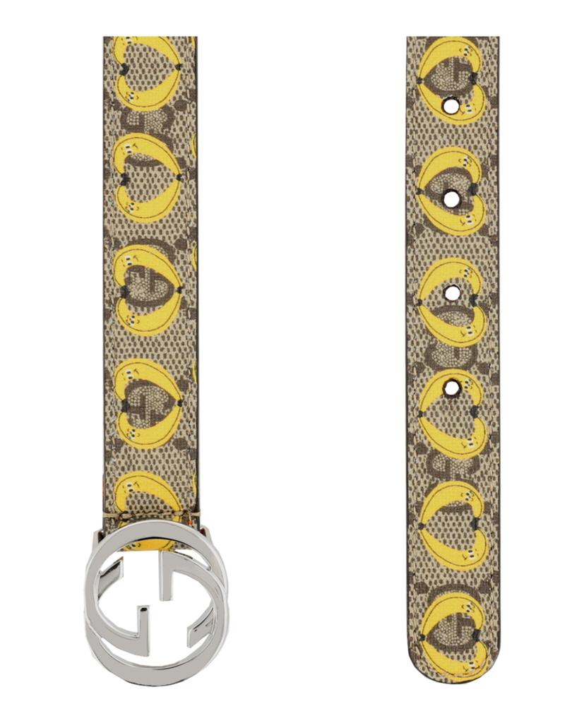 Gucci Banana Print Interlocking G Belt