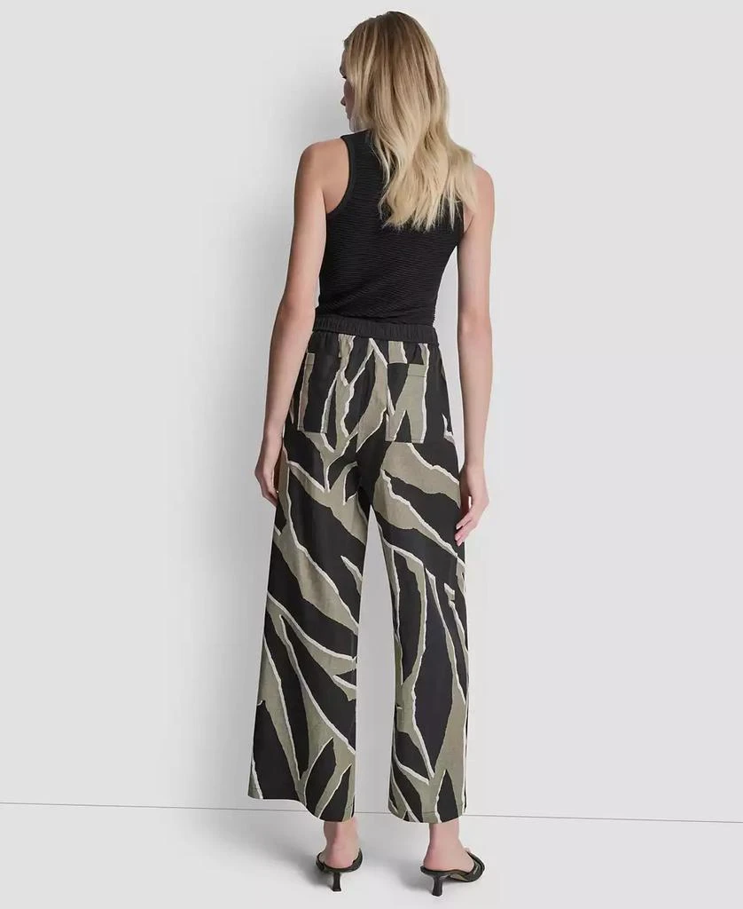 DKNY Women
s Printed Drawstring Ankle-Length Pants 6