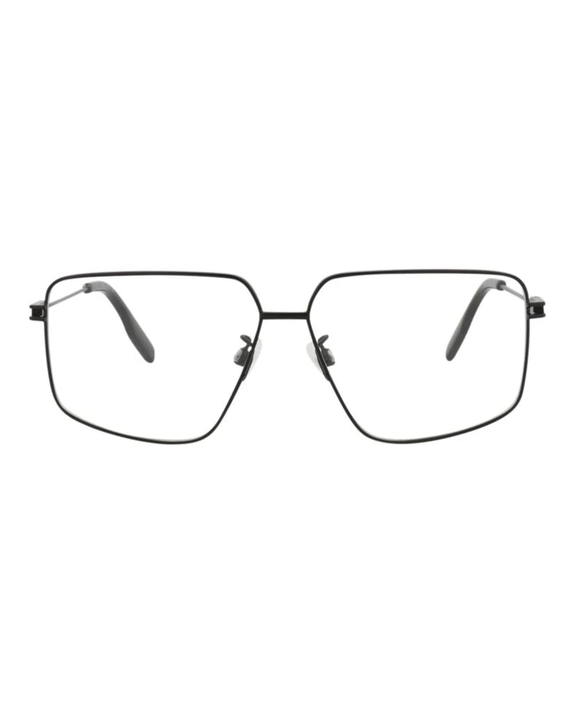 Alexander McQueen Square-Frame Metal Optical Frames 1