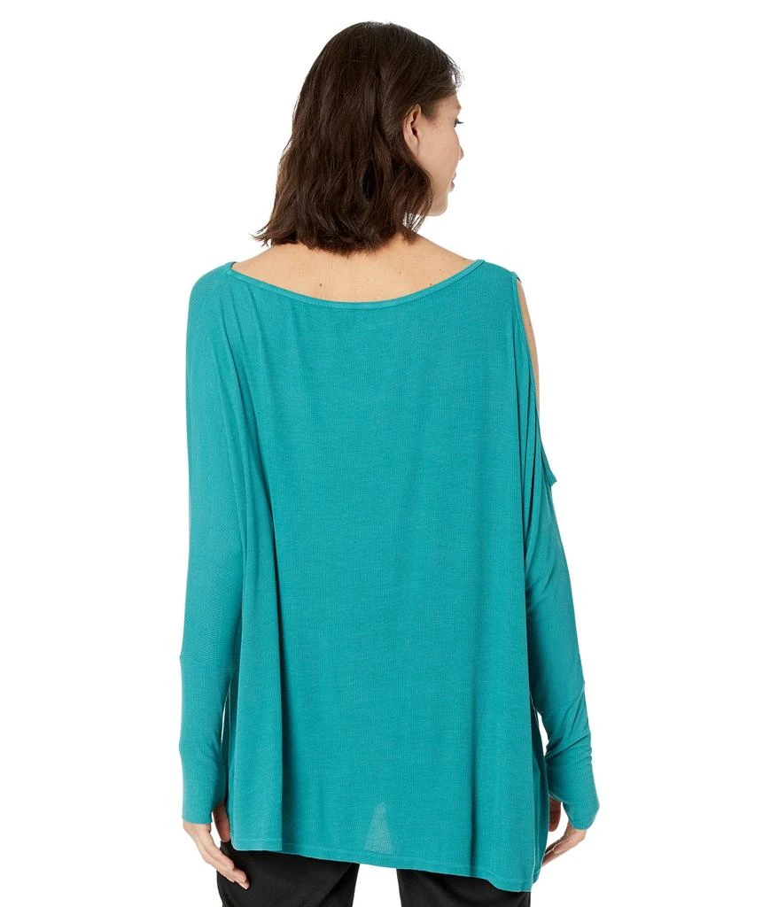 Michael Lauren Deuce Oversized Cold-Shoulder Tee 2