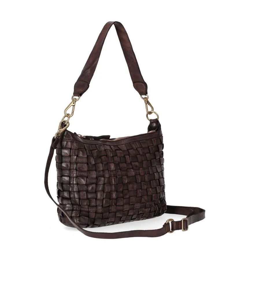 CAMPOMAGGI Campomaggi Dark Brown Woven Shoulderbag 3
