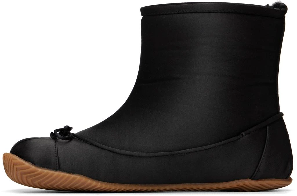 ABRA Black Satin Baby Boots 3