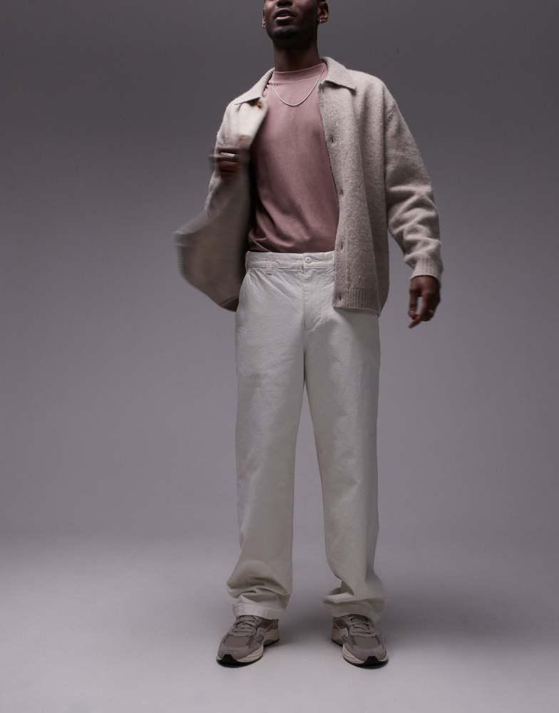 ARKET ARKET canvas loose trousers in white
