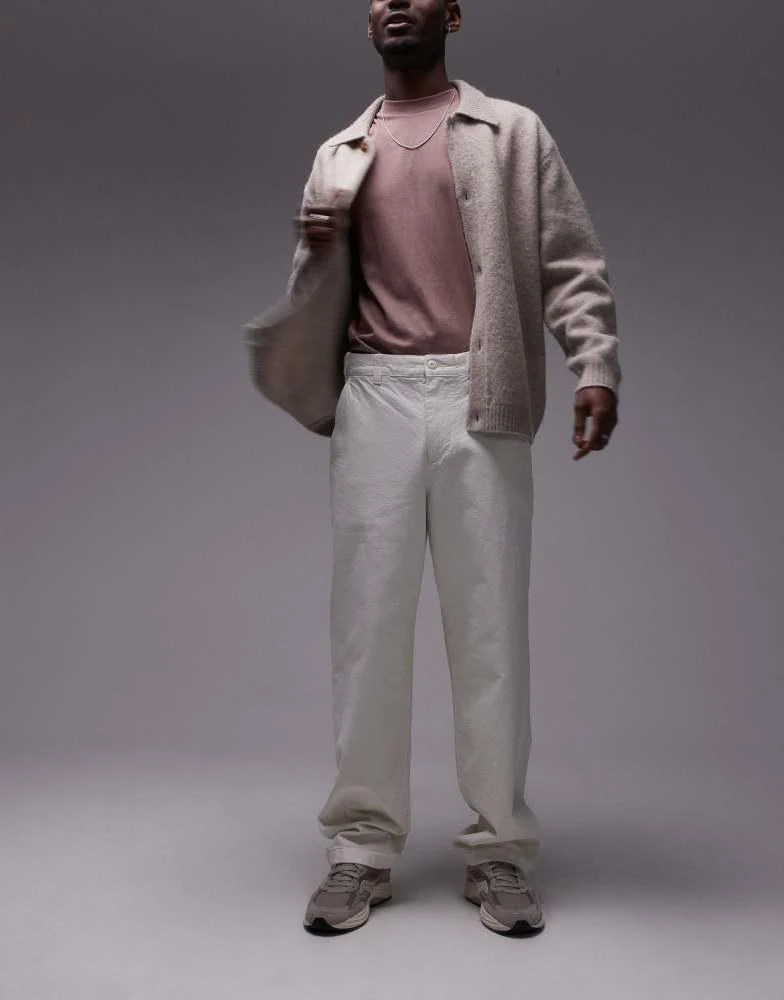 ARKET ARKET canvas loose trousers in white 1