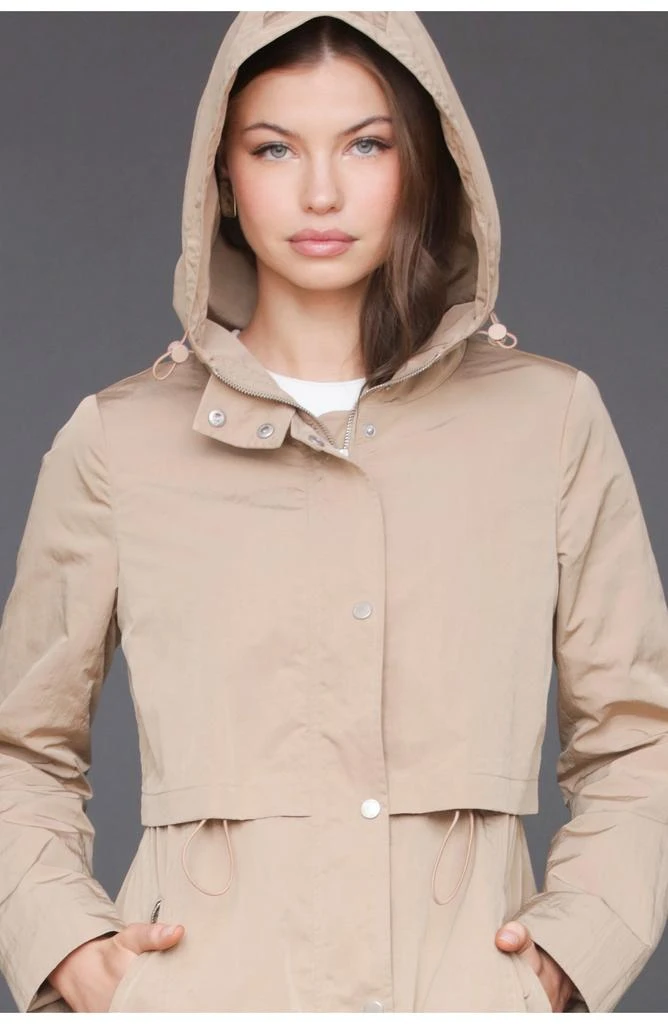 Avec Les Filles Hooded Maxi Rain Anorak 6