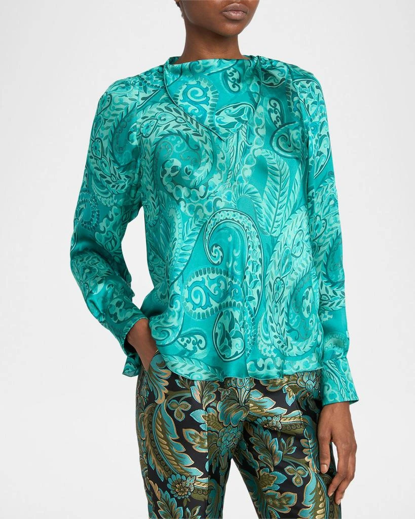ETRO Paisley Scarf Blouse 4