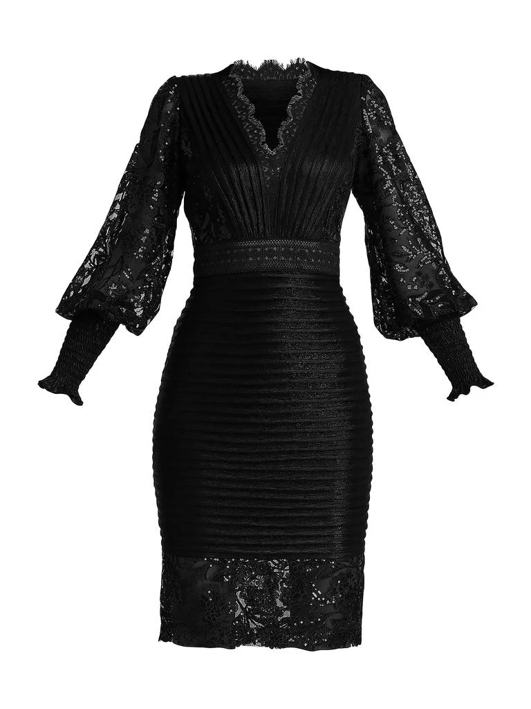 TADASHI SHOJI Womens Stretch Zippered Sleeveless Off Shoulder Knee Length Evening Sheath Dress main image 1