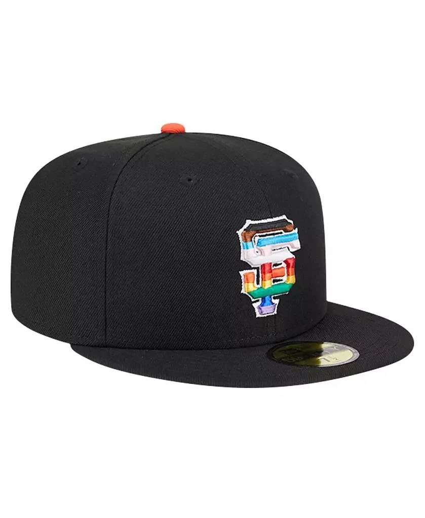 New Era Men's Black San Francisco Giants 2024 Pride on Field 59FIFTY Fitted Hat 4