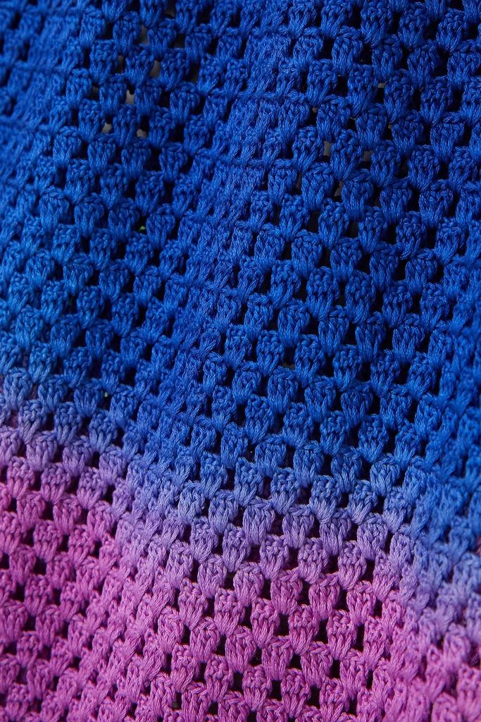 AGR Dégradé crocheted cotton mini dress 4