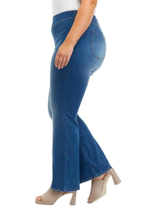 Jessica Simpson Curvy High Rise Pull On Flare Jeans 3