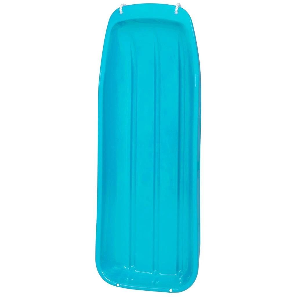Best Choice Products 48in Kids Outdoor Plastic Sport Toboggan Winter Snow Sled Board Toy w/ Pull Rope 2
