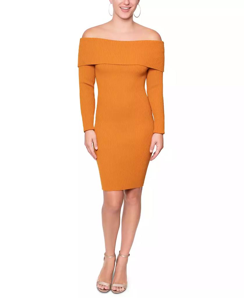 RACHEL Rachel Roy Women's Prim Off-The-Shoulder Sweater Dress