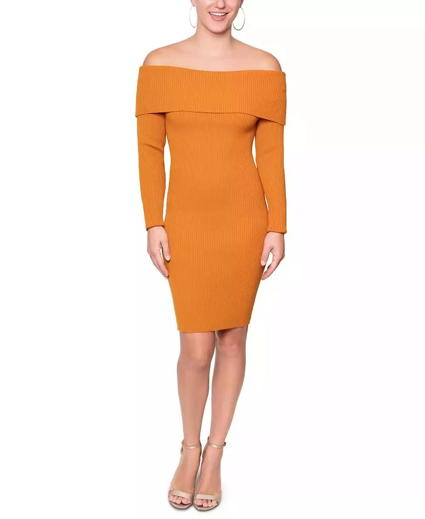 RACHEL Rachel Roy Women's Prim Off-The-Shoulder Sweater Dress 1