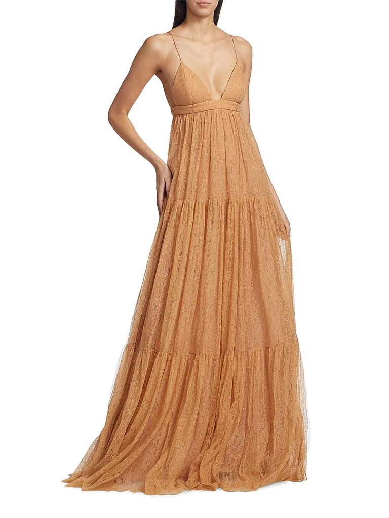 Sleeveless Tiered Lace Gown – On Sale Now with Up to 61% Off