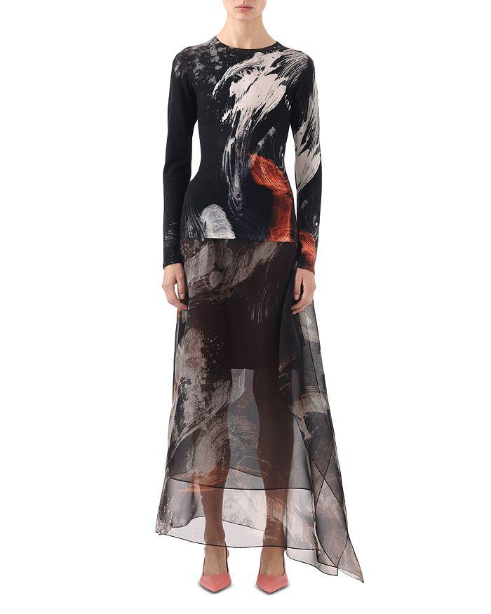 Jason Wu Brushstroke Crewneck Sweater