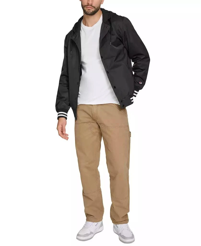 CHAMPION Men's Jersey Hood Varsity Bomber Jacket 5