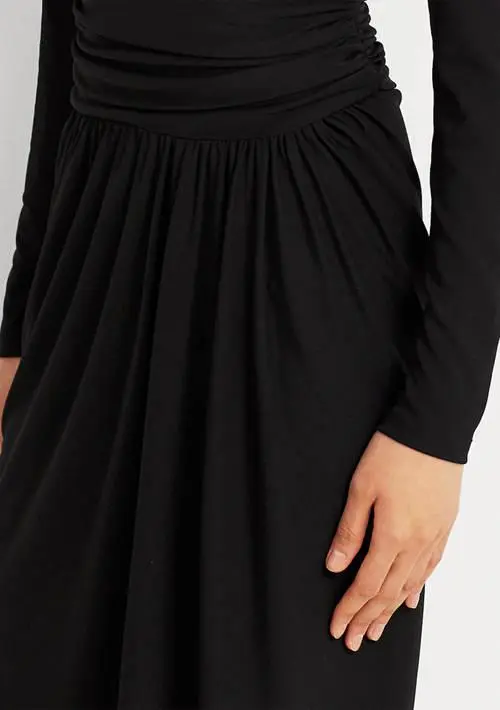 Ralph Lauren Ruched Stretch Jersey Surplice Dress 3