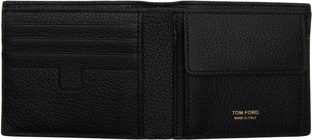 Tom Ford Black Soft Grain Leather T Line Bifold Wallet 3