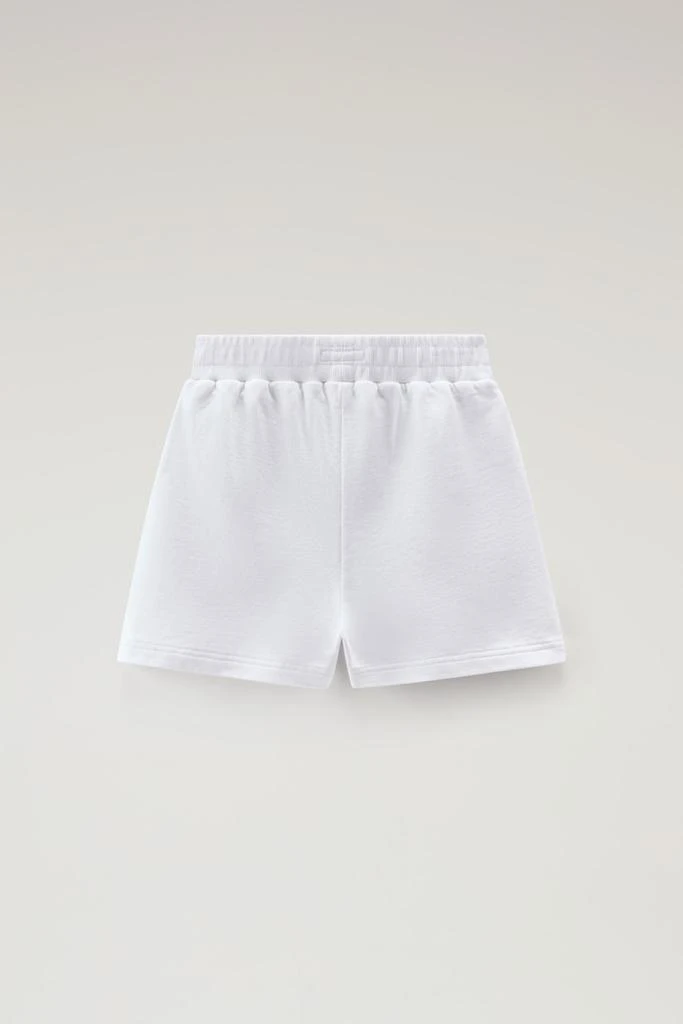 Woolrich Girls' Pure Cotton Fleece Shorts - Girls - White 2
