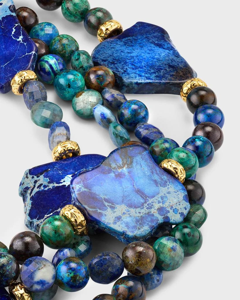 Devon Leigh Blue Green Multi Strand Necklace 3
