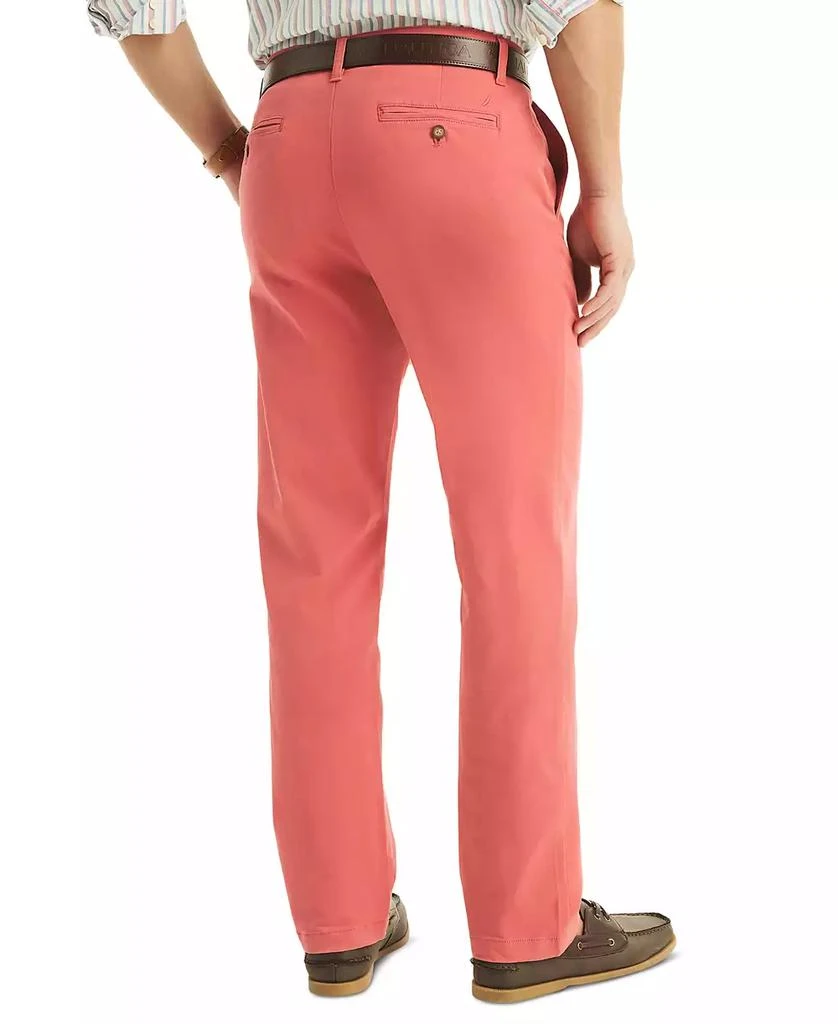 Nautica Men's Classic-Fit Stretch Solid Flat-Front Chino Deck Pants 2