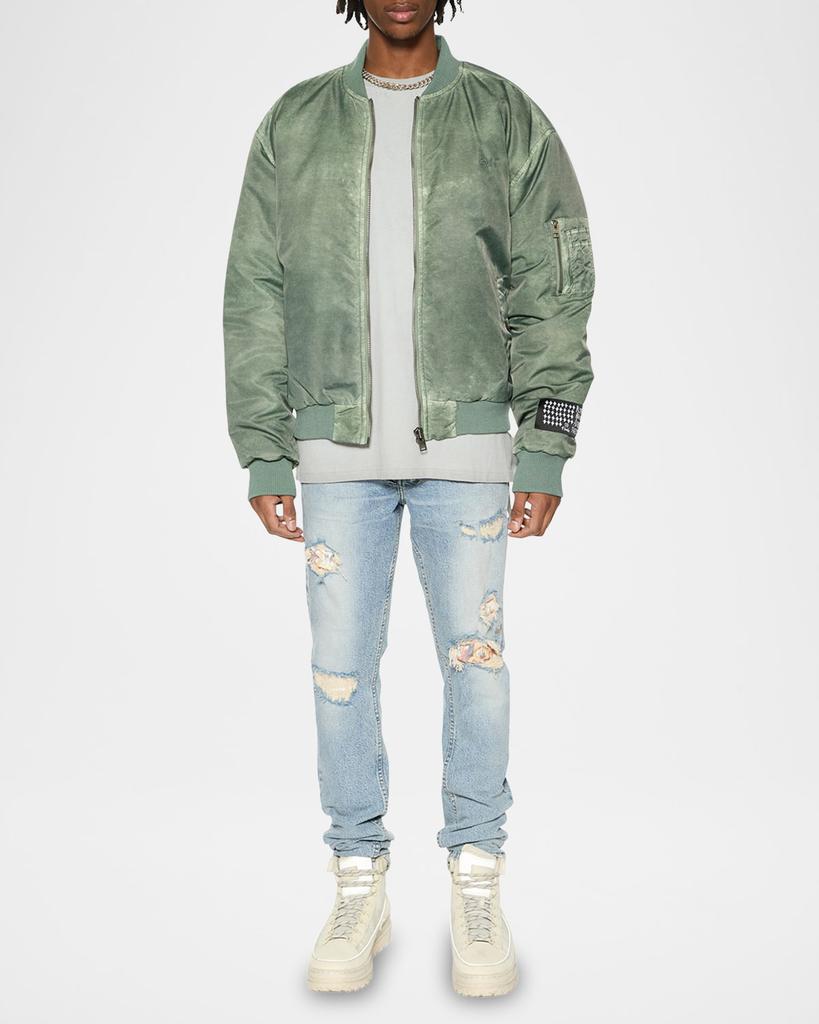 Ksubi Men's Chitch Champagne Destroy Sketch Jeans