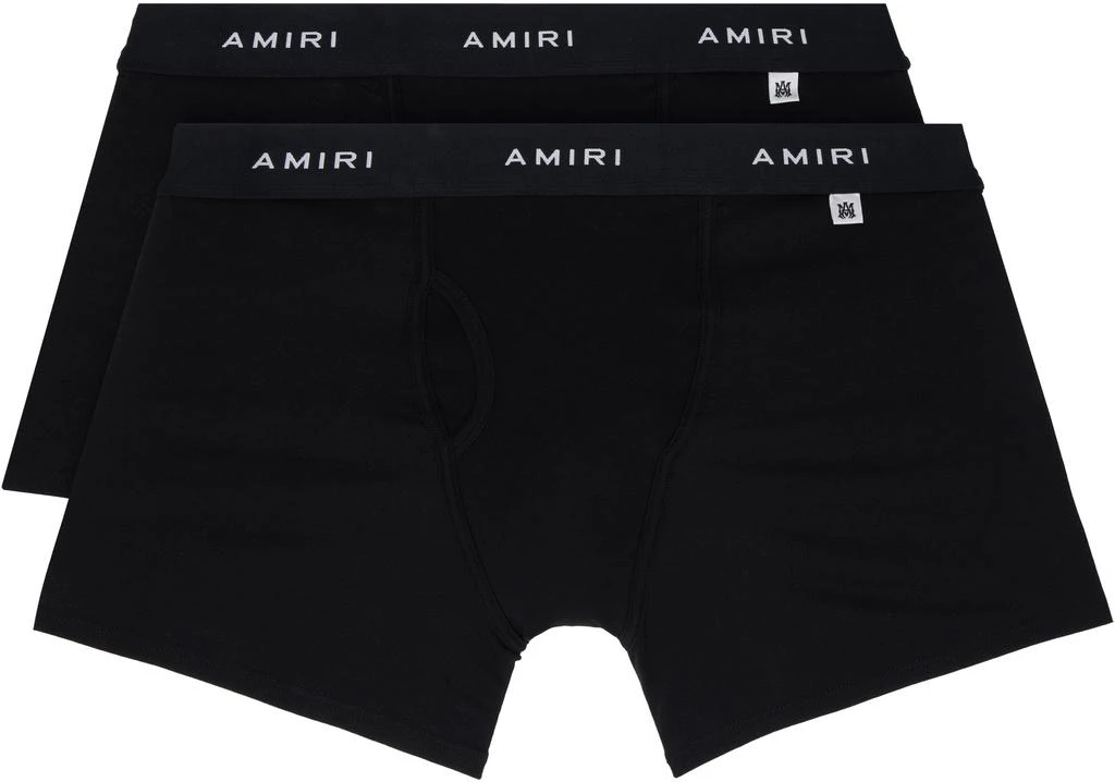 AMIRI Two-Pack Black Cotton Briefs 1