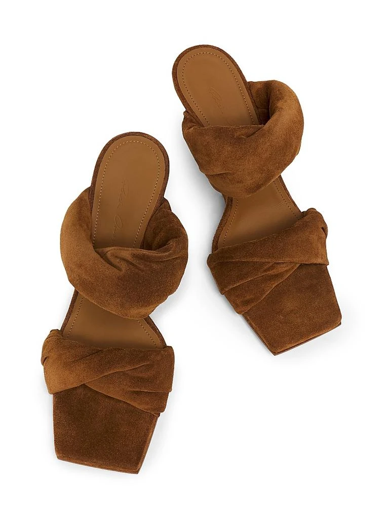 Rick Owens 90MM Suede Cantilever-Heel Sandals 4